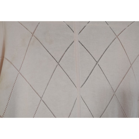 Anne Klein‎ Womens Cardigan Sweater Peach Long Open Front Size Medium SEE - Picture 4 of 14